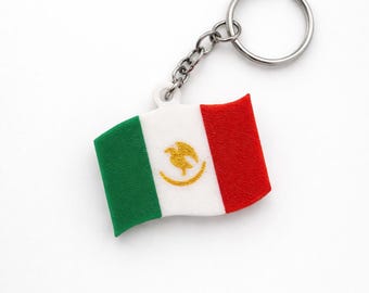 Mexican Flag Keychain
