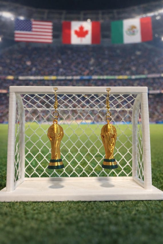 World Cup Trophy Earrings