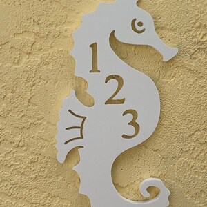 House Number Plaque Housewarming Gift Address Plaque Tropical Outdoor Decor Personalized Sign Custom Coastal Golf Address Sign