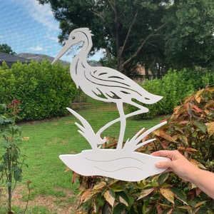 Wall Art, Heron, Tropical, Outdoor Decor, Housewarming Gift, Nautical, Coastal, Custom, PVC Wall Art, Long Lasting