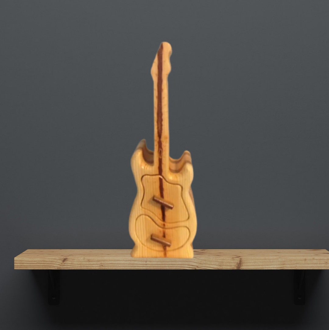 Solid Wood Box W/drawers Guitar, Jewelry Box, Handcrafted, Custom Box