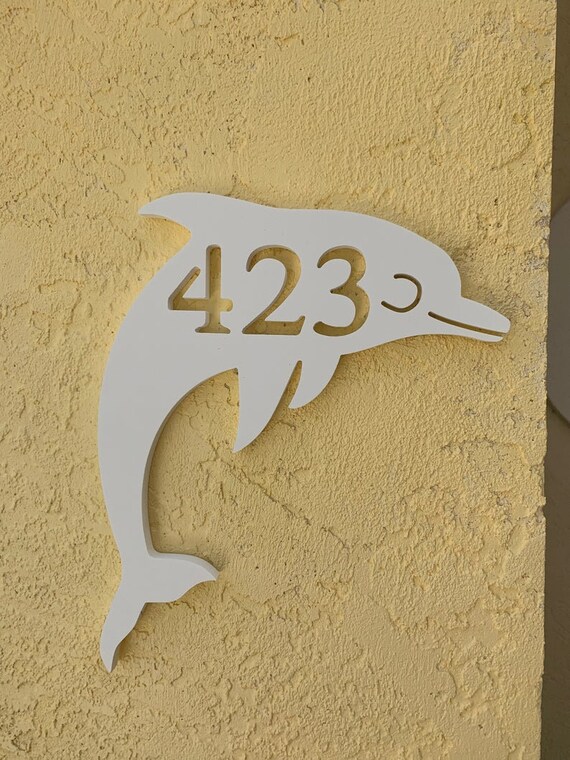 House Number Plaque Housewarming Gift Address Plaque Tropical Outdoor Decor Personalized Sign Custom Coastal Golf Address Sign