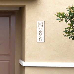 House Number Plaque Boxed - Adirondak, Address Plaque, Address Sign, Custom, Personalized, Housewarming Gift, Custom Gift, Outdoor Decor