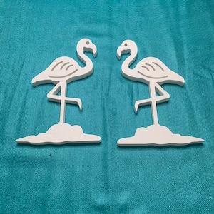 Shutter Embellishments - Flamingo - Approx 8X5, Custom, Outdoor Decor, Coastal, Tropical, Ships Free to Mainland USA