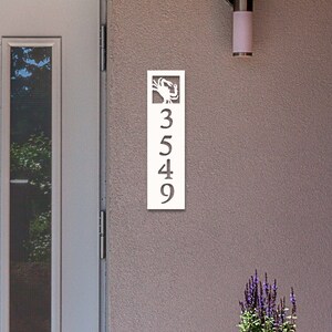 House Number Plaque Boxed - Crab, Address Plaque, Address Sign, Custom, Personalized, Housewarming Gift, Custom Gift, Outdoor Decor