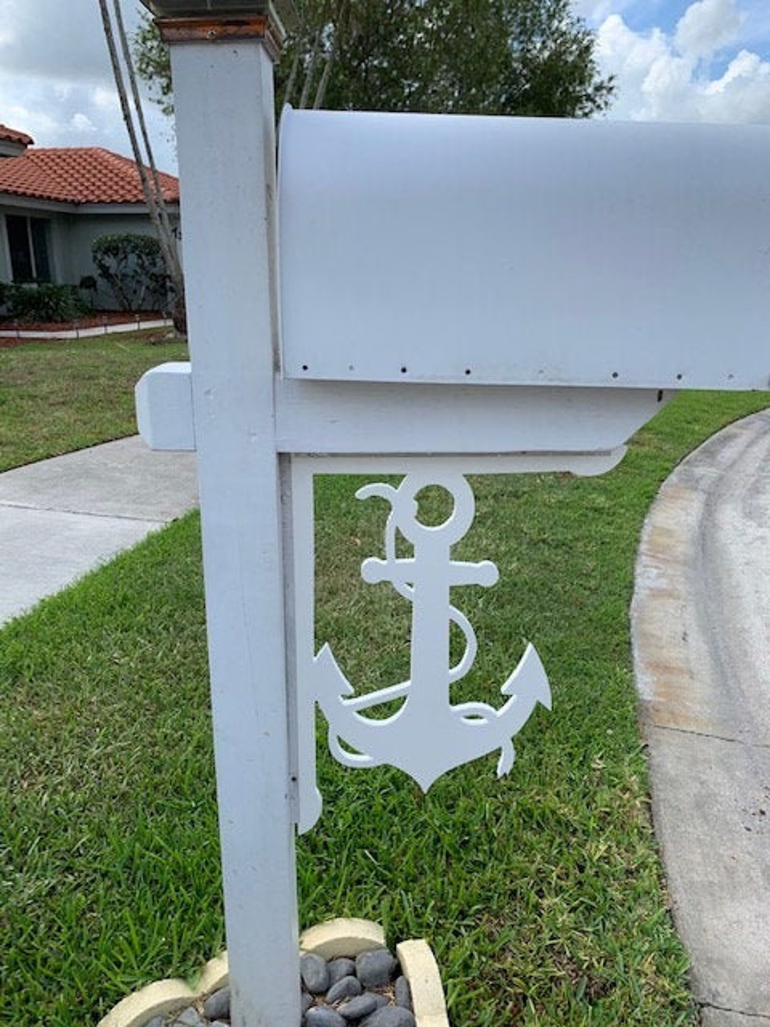 Mailbox Bracket Anchor with Rope Large 16x21 inch Custom Etsy