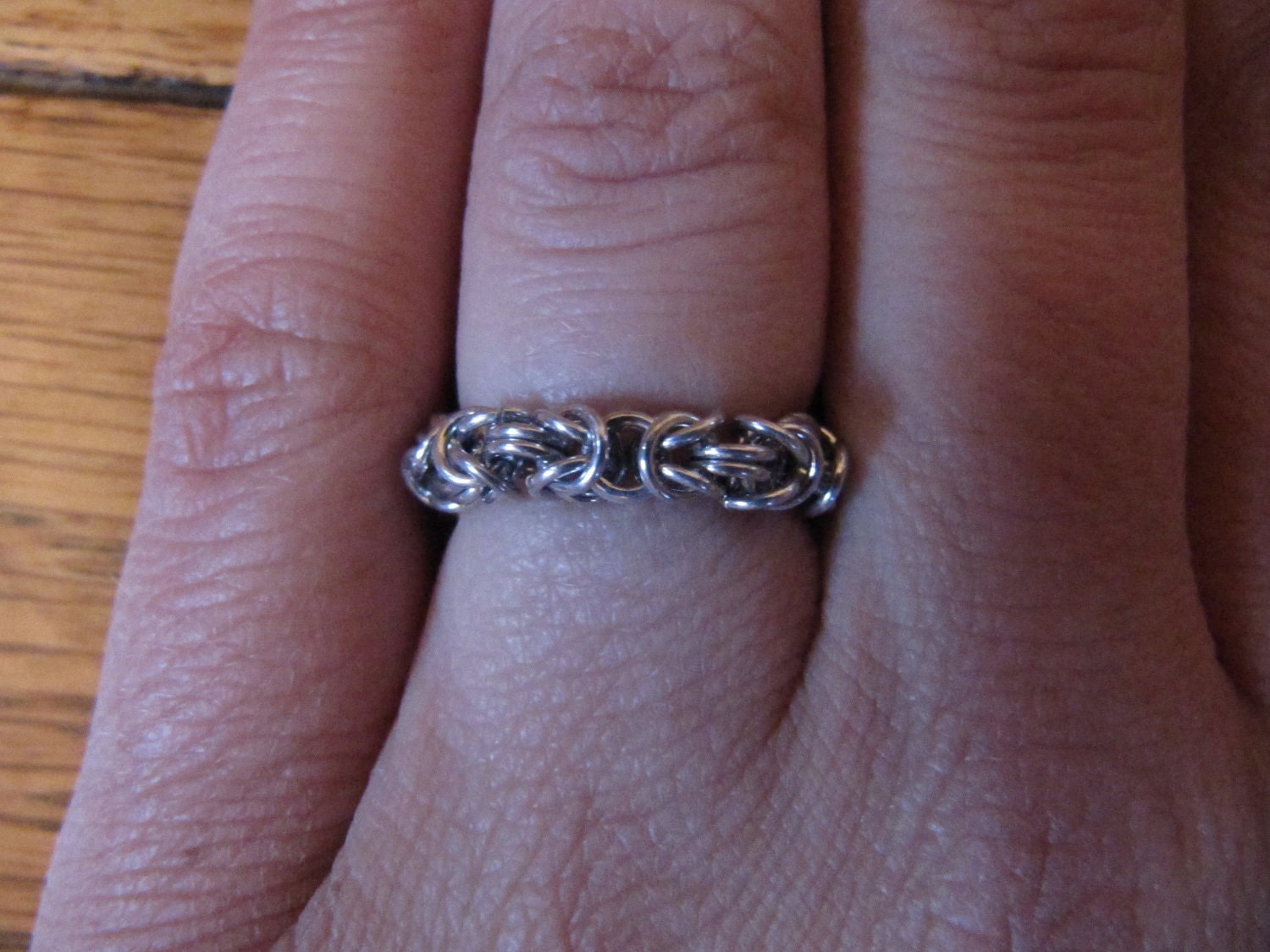 Intricate Chainmaille Ring Size 5 1/4 Etsy