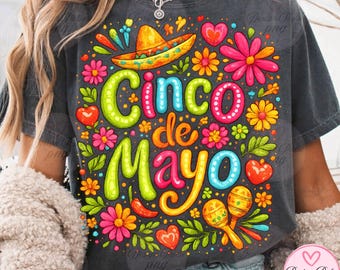 Boho blommig Cinco De Mayo PNG | Mexikansk Fiesta Tequila Margarita sublimeringsdesign, trendig boho skjortgrafik, omedelbar nedladdning