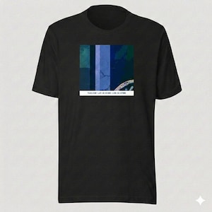 Grafik-T-Shirt 1-von-1 Google Maps Glitch Minimalistische Abstrakte Generative Kunst Satelliten BilderJavaJ bekommen
