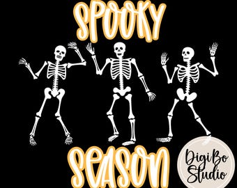 Halloween Dancing Skeleton PNG Design | Spooky Season