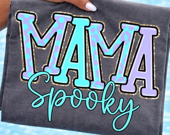 Pastel Halloween Spooky Mama PNG Design | Family Names