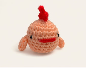 Crocheted amigurumi chicken handmade Spring chicken