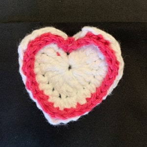 Crochet Hearts Pocket Hug Friends Gift comfort Heart whimsical crochet heart image 1