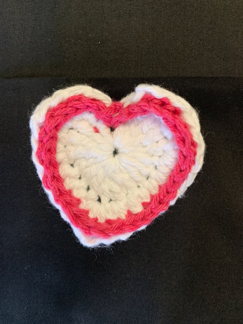 Crochet Hearts Pocket Hug Friends Gift comfort Heart whimsical crochet heart image 1