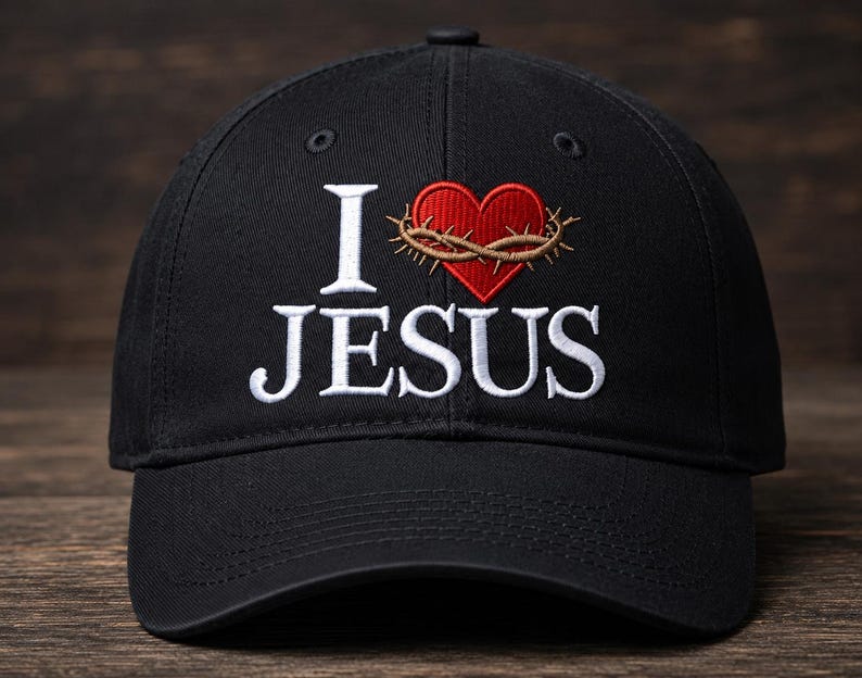 I Love Jesus Embroidery Design