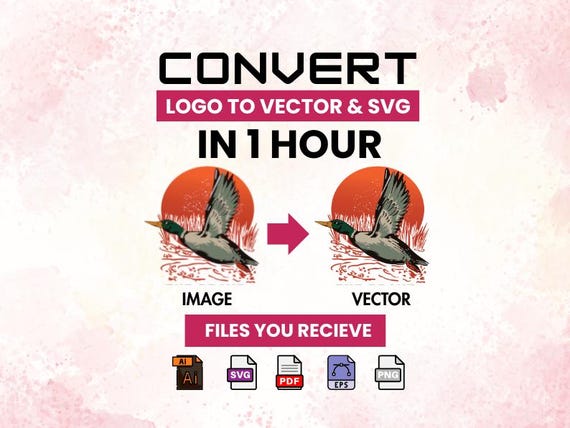 Custom Vector Art Service , raster to vector ,Image to SVG, PNG, PDF
