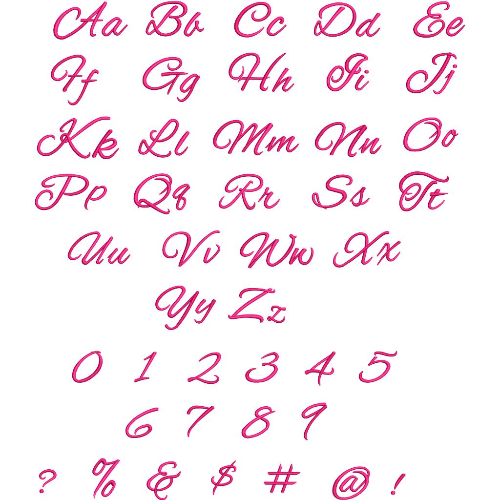 Alex Brush Embroidery Font, Modern Cursive Machine Embroidery Font, 5 ...