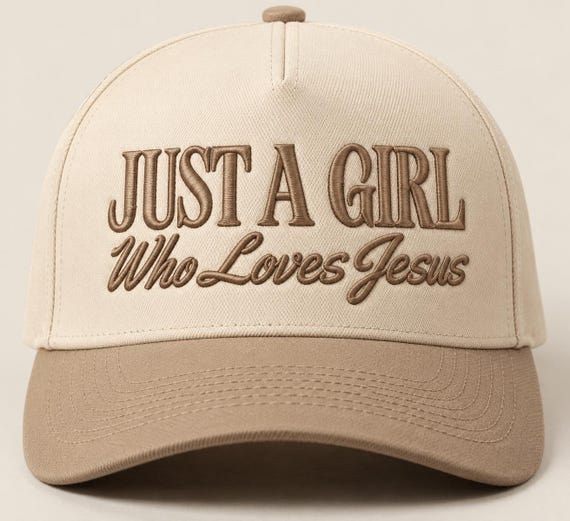 JUST A Girl who loves jesus Cap Embroidery Design | Instant Download