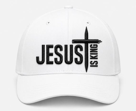 Jesus Is King Cap Embroidery Design | Instant Download