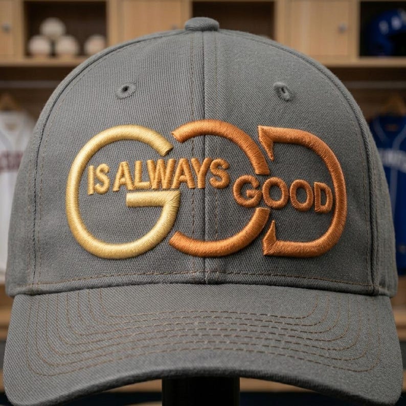 God Is Always God Embroidery Design For Cap | Instant Download (photo 1)
