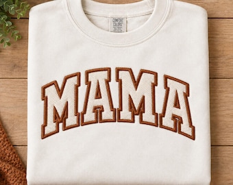 Mama-Applikationsstickerei-Design | 5 Größen | Sofort-Download