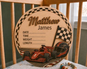 Gepersonaliseerde bos geboortekaartje baby, aangepaste herten babynaam plaquette, aandenken bord pasgeboren ziekenhuis, kraamcadeau