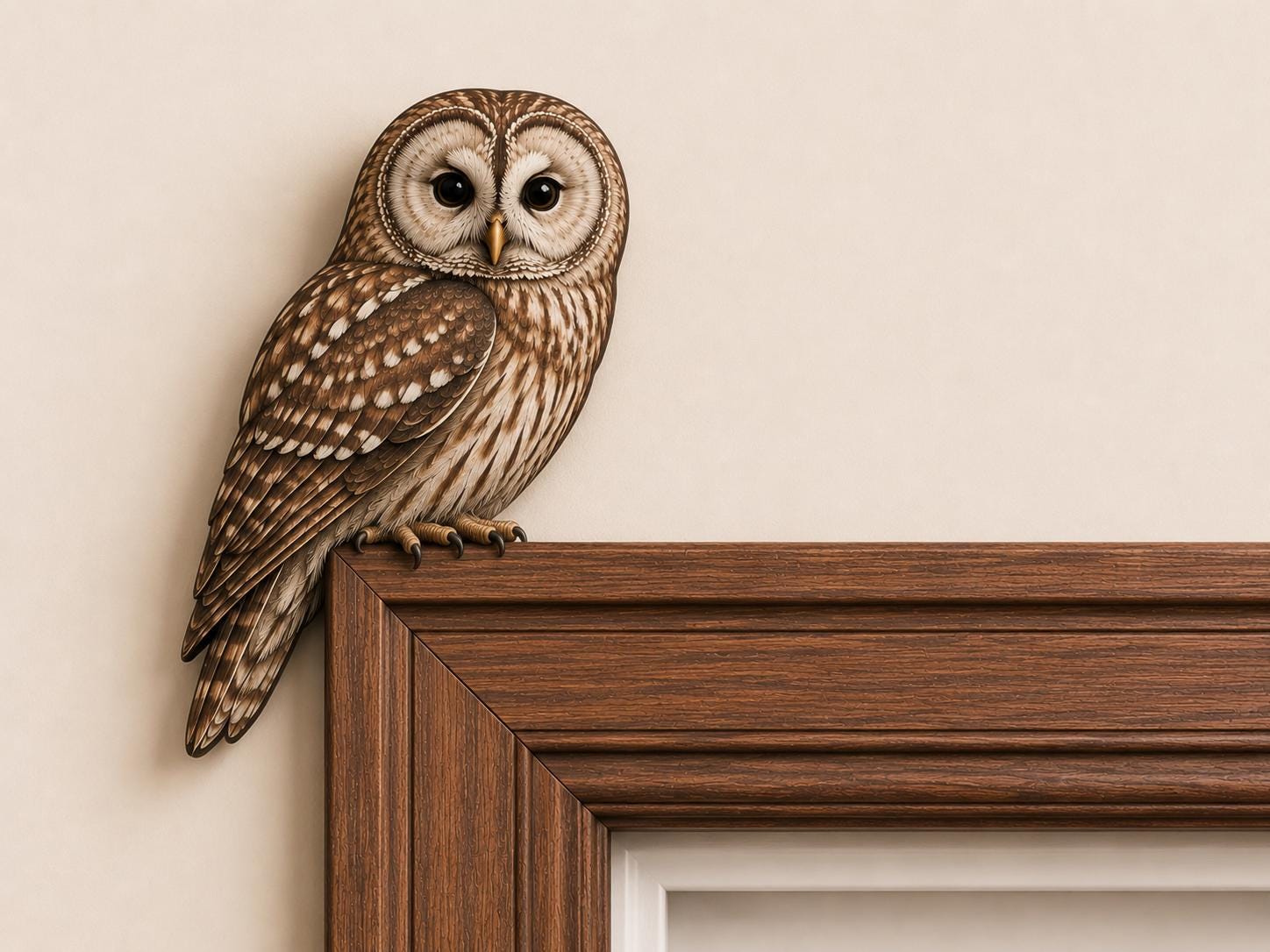 フクロウの木彫り - Etsy 日本