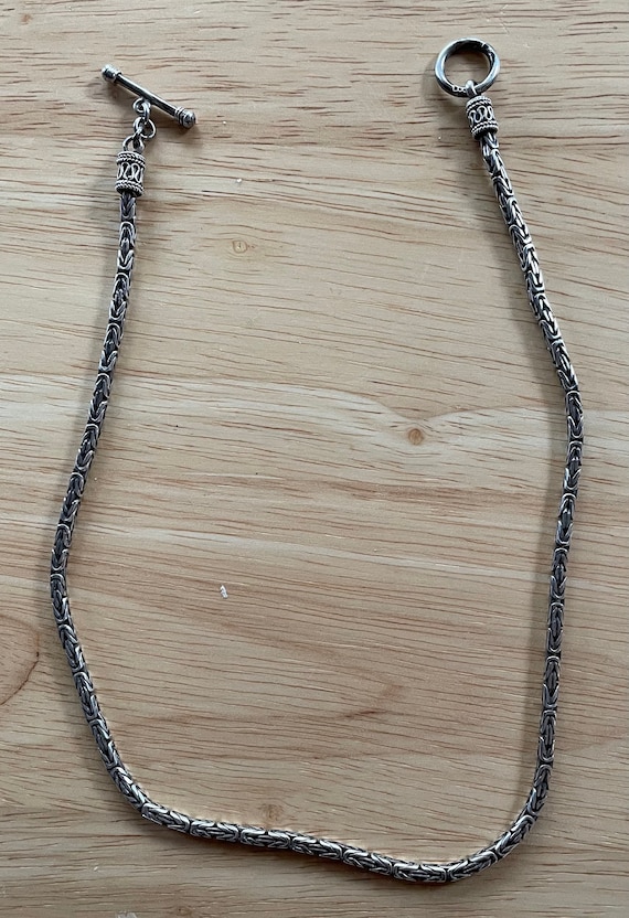 Beautiful Unique Heavy Sterling Silver Chain Neckl