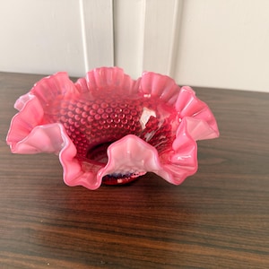 Cranberry Fenton Coin Dot - Etsy