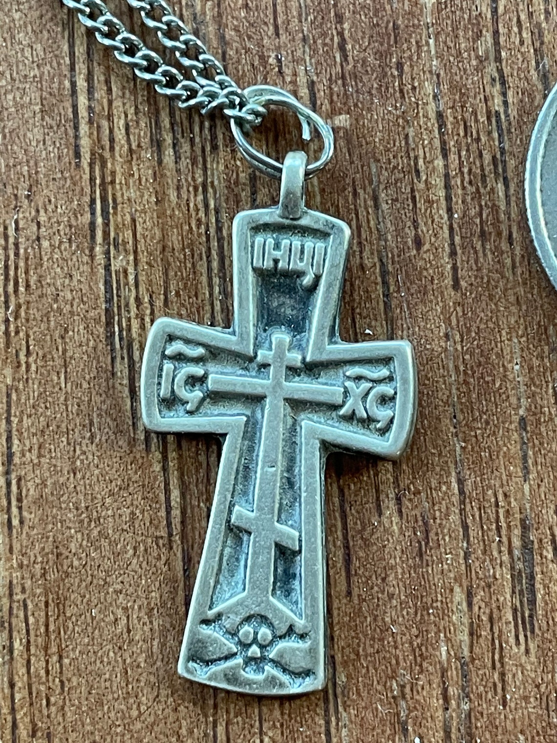 Antique Sterling Silver Russian Orthodox Cross Pendant With | Etsy