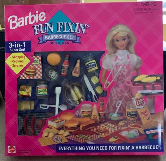 barbie barbecue playset