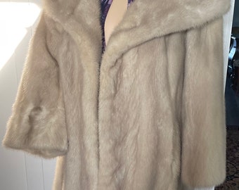 Blonde Mink Freeman Furs/ Designer Mink Fur/ Fur Coat/Designer Fur Coat/Mint Condition/C.J. Lurch Fur/ 60's Fur Coat/ Christmas Gift/ Gift