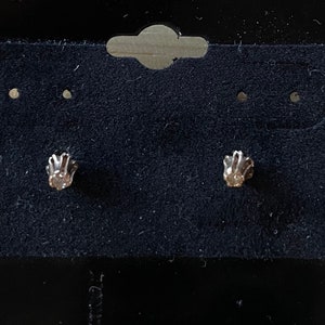Petite Delicate 2mm Echte Diamant 14k Gouden Post Oorbellen
