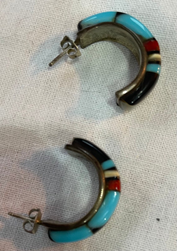Beautiful  Native American Zuni Sterling Silver H… - image 3