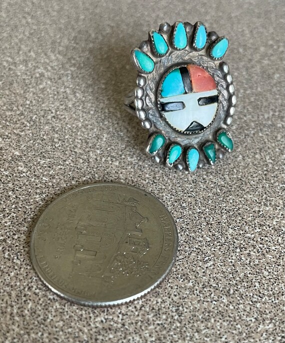 Stunning and Unique Native American Zuni Sterling… - image 4