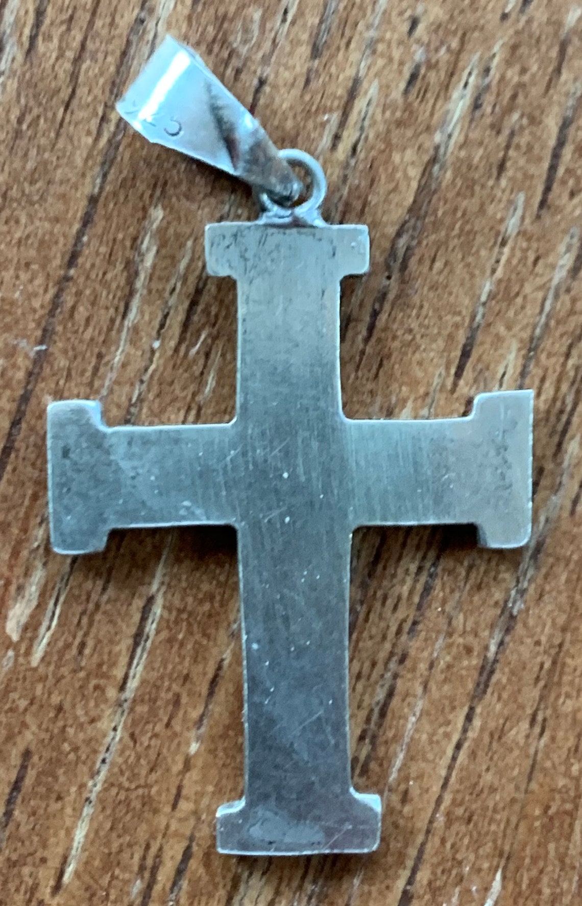 Antique Sterling Silver Cross Pendant - Etsy