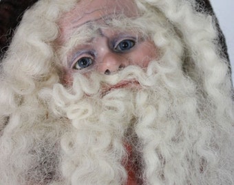 Ultra RARE Vintage Signed Jean Nordquist Original &quot;Sad Santa&quot; 20&quot; Doll with COA