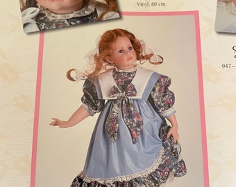 Rare Hildegard Gunzel Limited Edition Vinyl Doll Meredith With Glass Eyes and Hand Painted Features