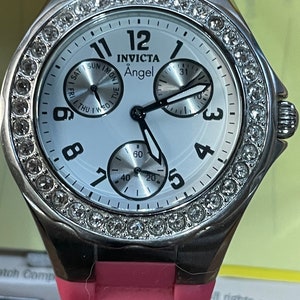 Vintage Ladies Invicta Angel Watch with Crystals