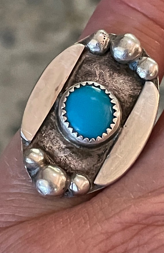Beautiful Native American Turquoise Ring Size 5