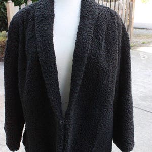 Beautiful Anna Farrell Black Persian Lamb Bolero Jacket Size Large