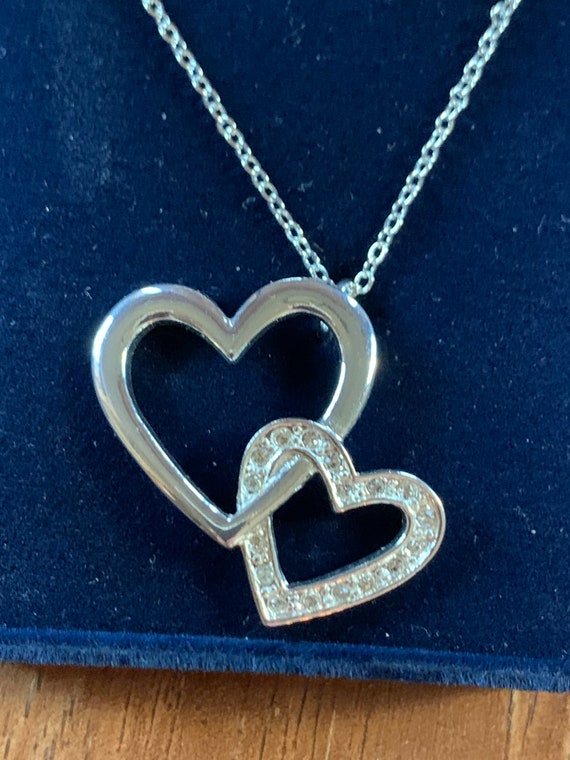 Montana Silversmiths Double Heart Necklace View 2