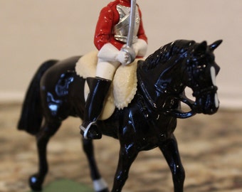 Collectible Vintage 1988 W. Britain England Lifeguard Soldier Mounted with Sword