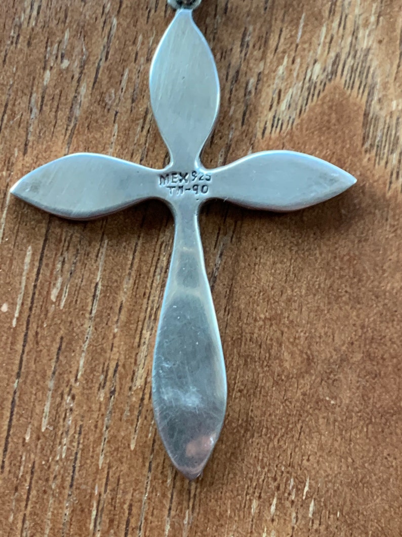 Vintage Large Heavy Taxco Mexico Sterling Silver Cross | Etsy