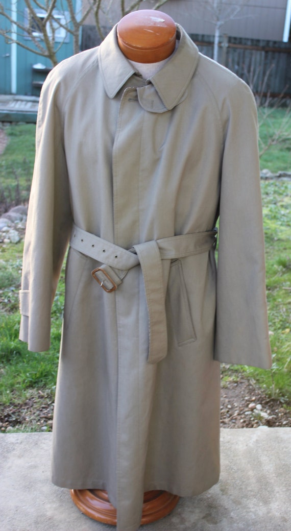 Men's Vintage Christian Dior Monsieur Rain Repellent Khaki Trench