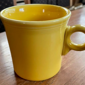 Retired Fiesta Yellow Coffee Cup