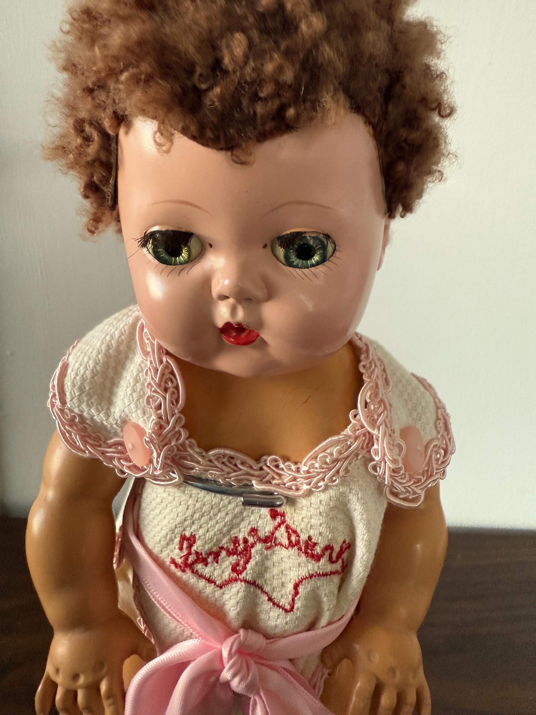 Vintage American Character Tiny Tears Doll Caracul Wig With