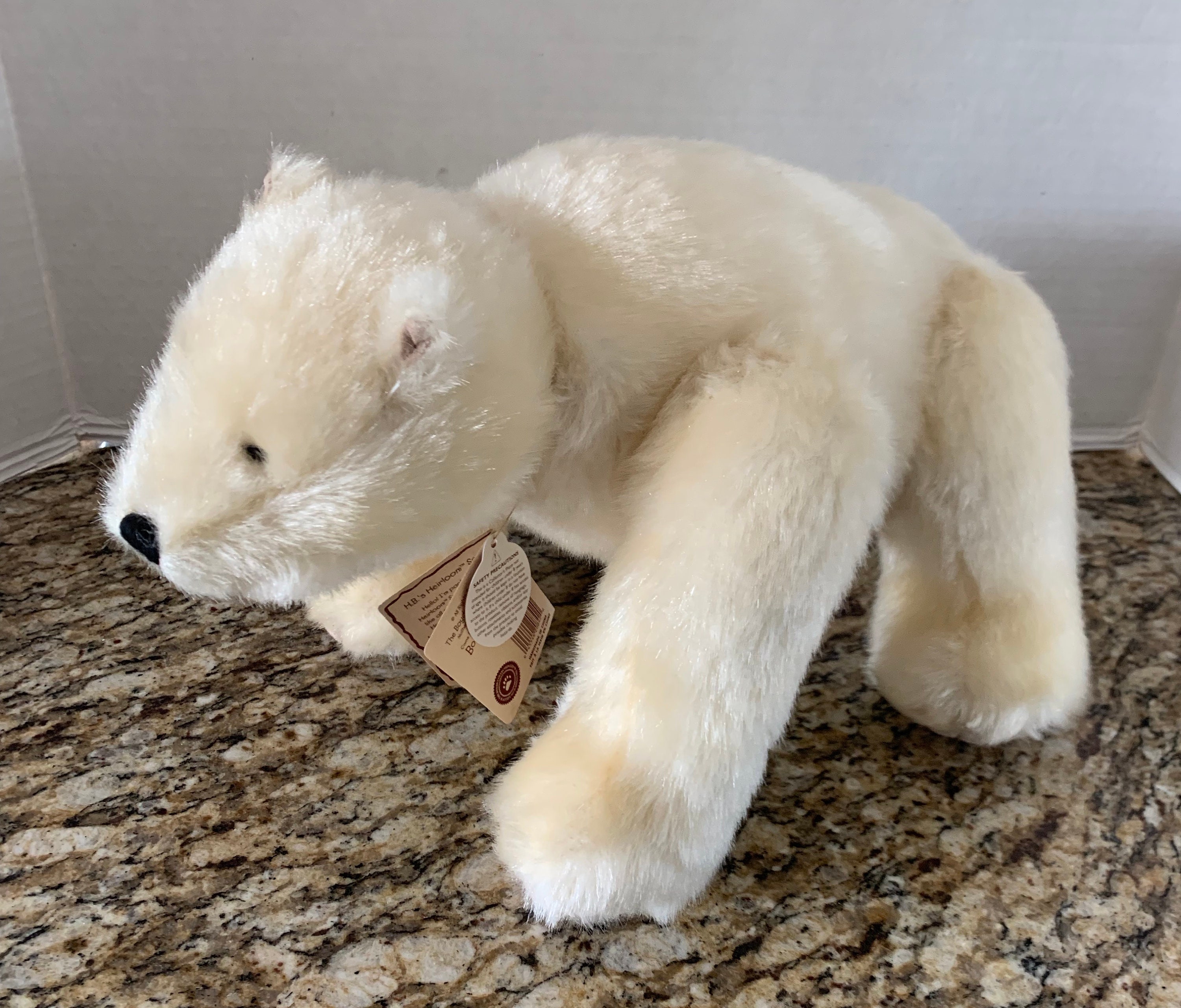 white plush polar bear