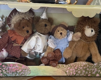 Hard to Find Retired Vintage Boyds Plush Bears The Wonderful Wizard Of Oz Set