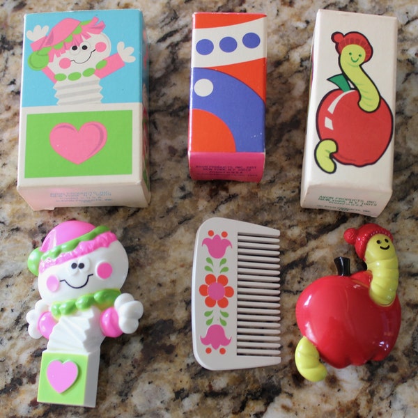 Children's Vintage Avon Perfume and Comb Pins Lot